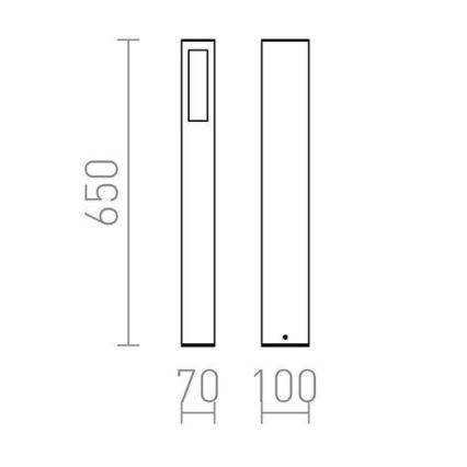 RED - Design Rendl - R10441 - Spoljašnja lampa TREEZA 1xE27/26W/230V IP54