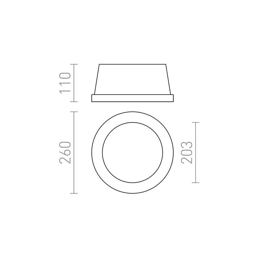 RED - Design Rendl - R10444 - Ugradno stropno svetlo MIA 2xE27/40W/230V