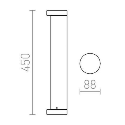 RED - Design Rendl - R11171 - LED spoljašnja lampa SONET LED/7W/230V IP54 antracit