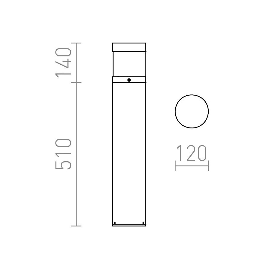 RED - Design Rendl - R12626 - LED spoljna lampa ABAX LED/15W/230V IP54 antracit