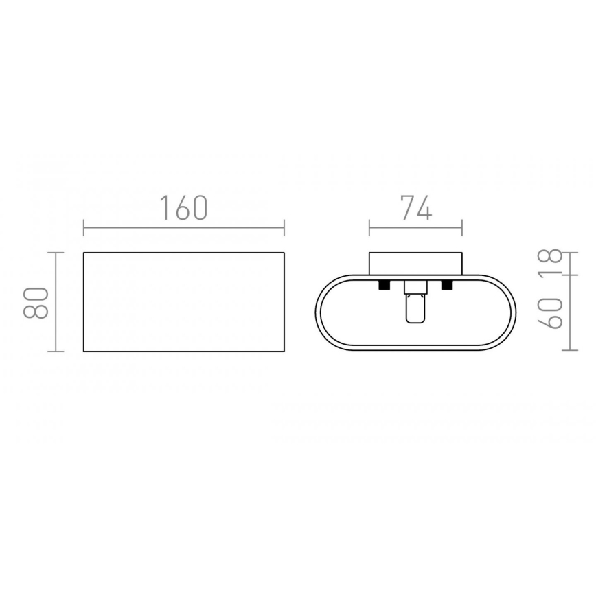 RED - Design Rendl - R12743 - Zidno svetilo MARIO 1xG9/33W/230V
