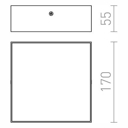 RED - Design Rendl - R12849 - LED stropna svetiljka LARISA LED/15W/230V crna