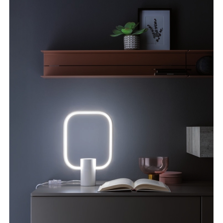 Redo 01-1226 - LED prigušiva stona lampa DOM LED/21W/230V bela