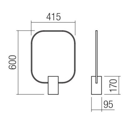 Redo 01-1226 - LED prigušiva stona lampa DOM LED/21W/230V bela