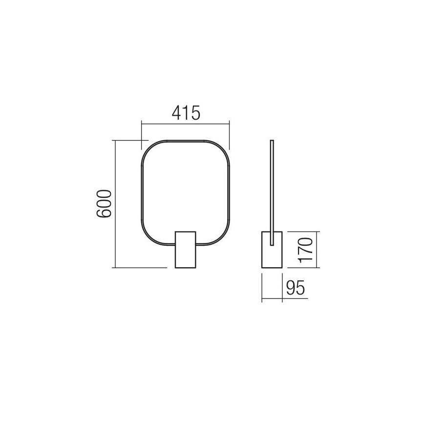 Redo 01-1226 - LED prigušiva stona lampa DOM LED/21W/230V bela