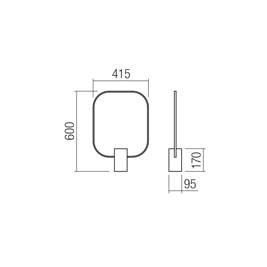 Redo 01-1227 - LED Prigušiva stona lampa DOM LED/21W/230V crna