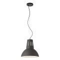 Redo 01-1281 - Luster na sajli PEEP 1xE27/42W/230V prečnik 34,5 cm crna