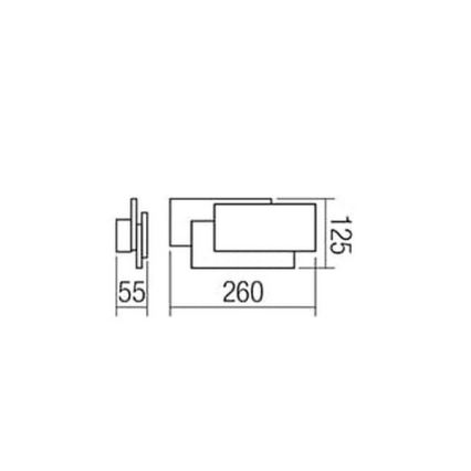 Redo 01-1444 - LED zidno svetlo GAMER LED/12W/230V