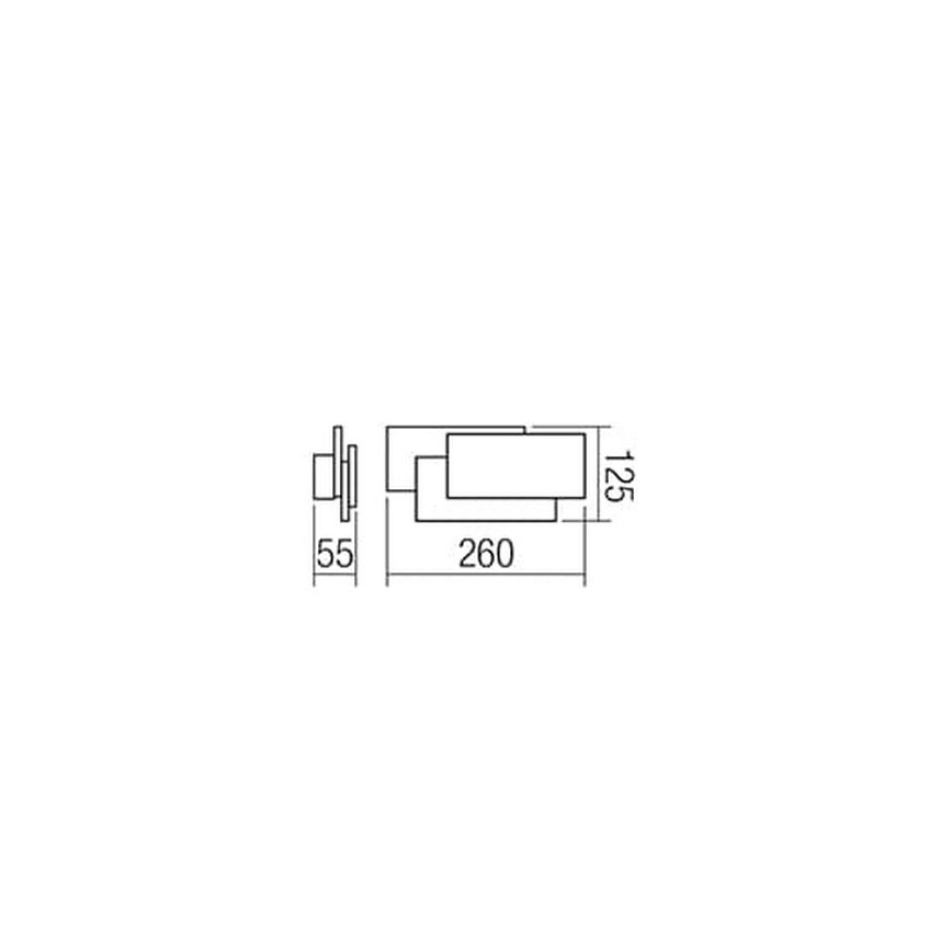 Redo 01-1444 - LED zidno svetlo GAMER LED/12W/230V