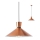 Redo 01-1461 - Luster na sajli KIMONO 1xE27/42W/230V, prečnik 39,5 cm, u boji bakra