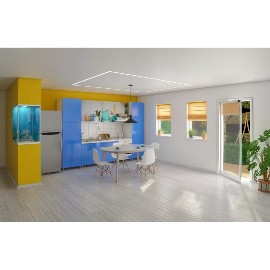 Redo 01-1462 - Luster na sajli KIMONO 1xE27/42W/230V prečnik 39,5 cm crna