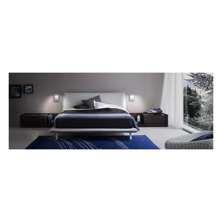 Redo 01-1499 - LED zidno reflektorsko svetlo AGOS LED/6W/230V + LED/3,2W USB bela