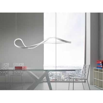 Redo 01-1531 - LED luster na sajli NUBO LED/43W/230V bela