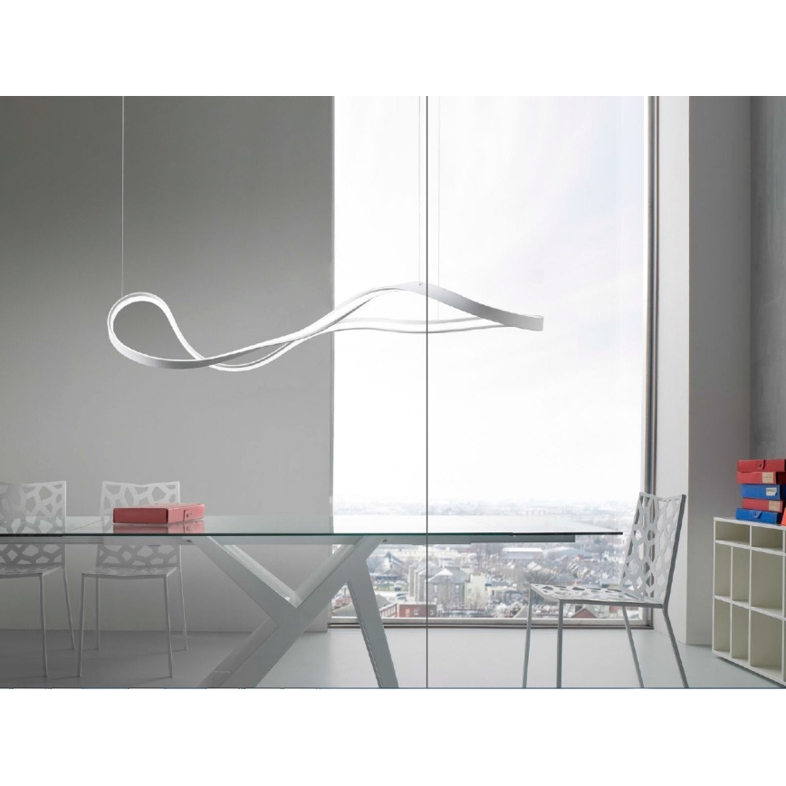 Redo 01-1531 - LED luster na sajli NUBO LED/43W/230V bela