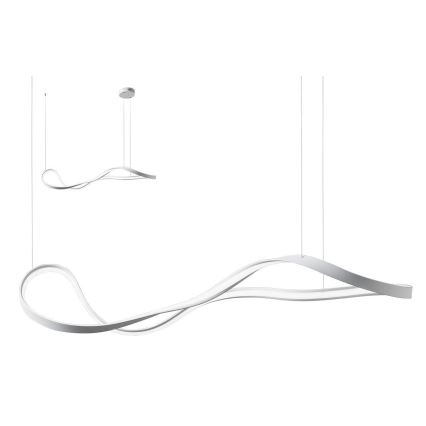 Redo 01-1531 - LED luster na sajli NUBO LED/43W/230V bela