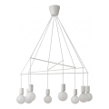 Redo 01-1564 - Luster na sajli MIKADO 8xE27/42W/230V Ø 82 cm bela