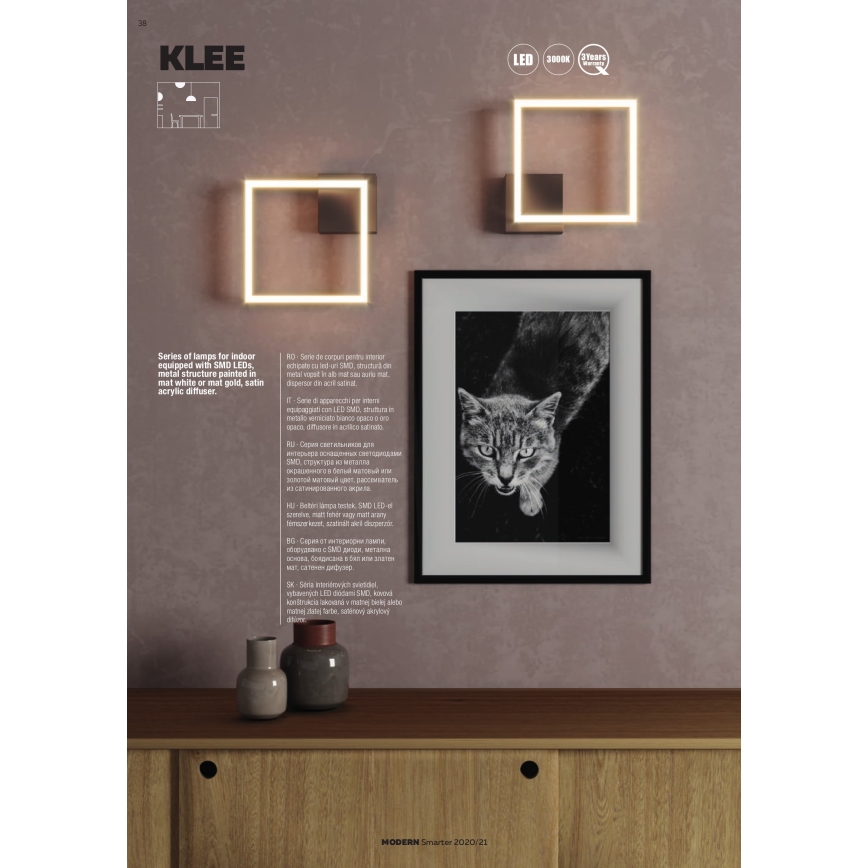 Redo 01-1642 - Prigušiva LED stropno svetlo KLEE LED/57W/230V, belo