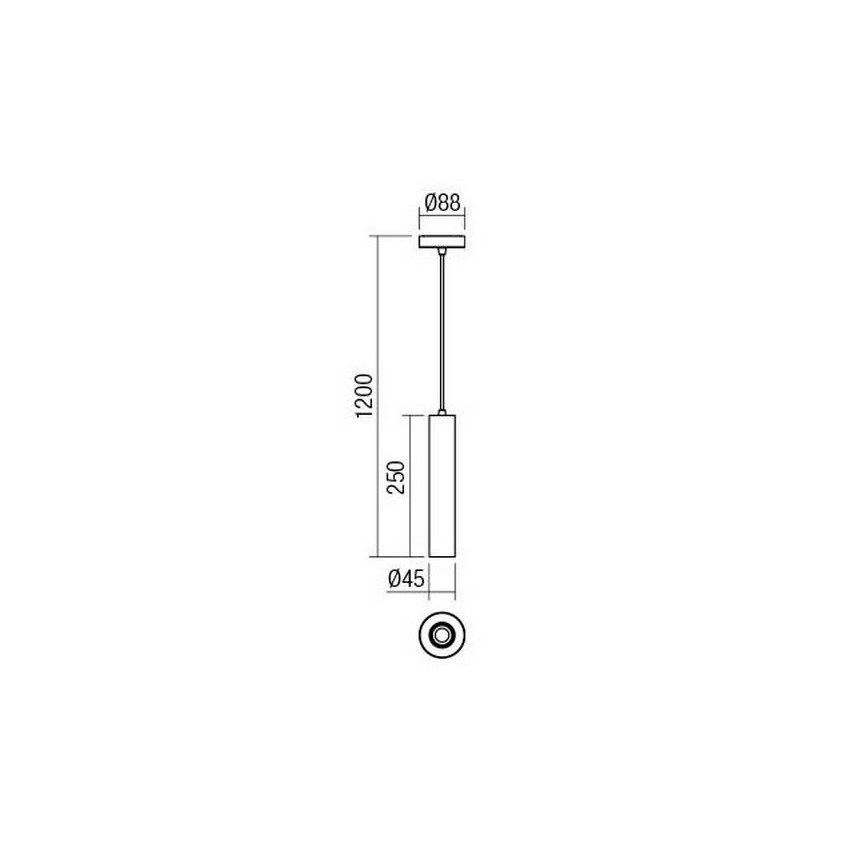Redo 01-1659 - Luster na sajli GOSSIP 1xE27/42W/230V