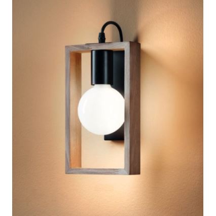 Redo 01-1663 - Zidna svetiljka TIMBER 1xE27/42W/230V bukva