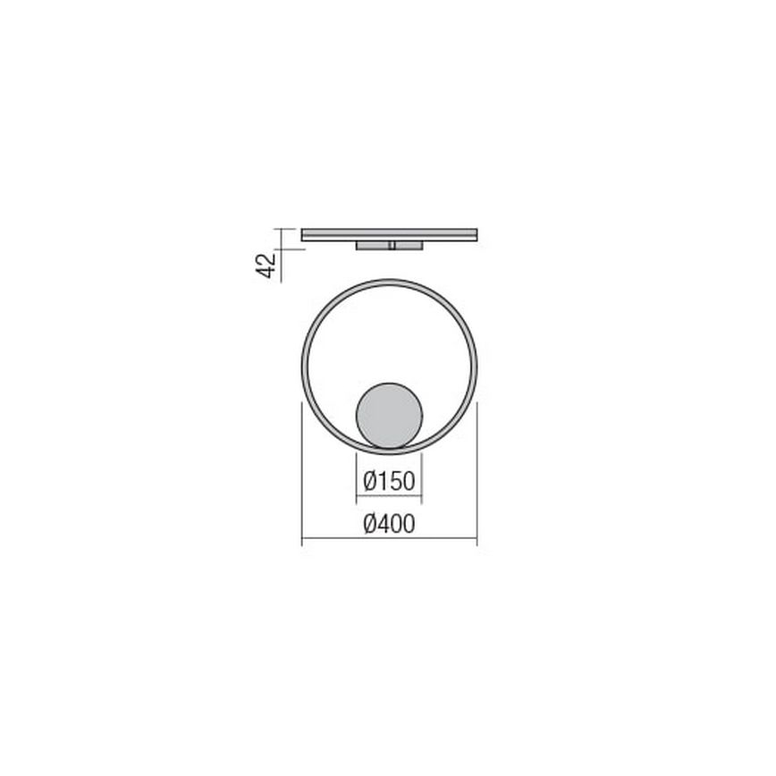 Redo 01-1701 - LED zidno svetilo ORBIT LED/28W/230V