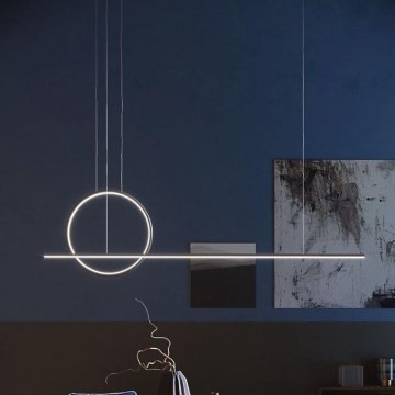 Redo 01-1735 - prigušiva LED viseća lampa na sajli GIOTTO LED/46W/230V crna