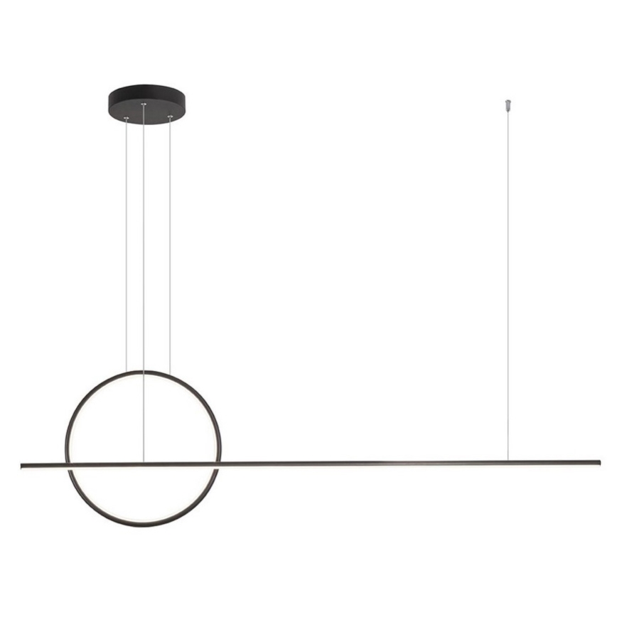 Redo 01-1735 - prigušiva LED viseća lampa na sajli GIOTTO LED/46W/230V crna