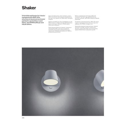 Redo 01-1738 - LED zidno svetlo SHAKER LED/6W/230V