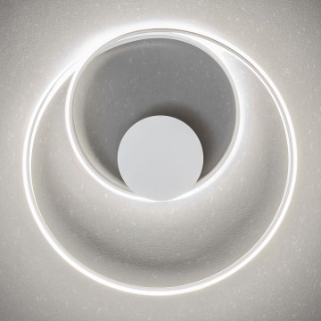 Redo 01-1789 - LED prigušiva zidna svetiljka TORSION LED/27W/230V prečnik 40 cm bela