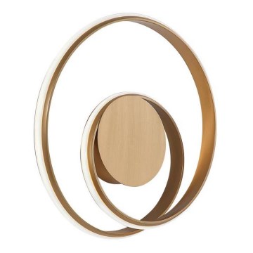 Redo 01-1790 - LED prigušiva zidna svetiljka TORSION LED/27W/230V, prečnik 40 cm, bronzana