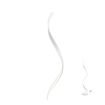 Redo 01-1797 - prigušiva LED podna lampa TORSION LED/24W/230V bela