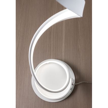 Redo 01-1797 - prigušiva LED podna lampa TORSION LED/24W/230V bela