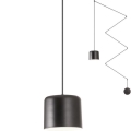 Redo 01-1822 - Paukov luster na sajli DODO 1xE27/15W/230V, crni