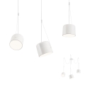 Redo 01-1825 - Luster na sajli DODO 3xE27/15W/230V, pauk, beli