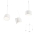 Redo 01-1825 - Luster na sajli DODO 3xE27/15W/230V, pauk, beli