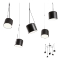 Redo 01-1828 - Luster na sajli DODO 5xE27/15W/230V pauk