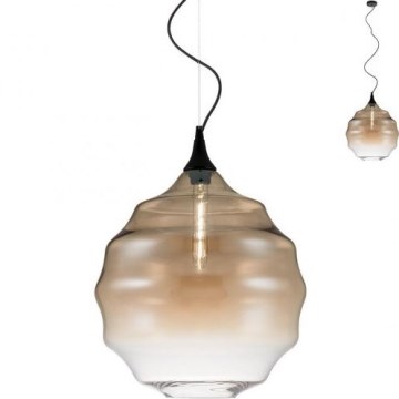 Redo 01-1844 - Luster na sajli SLAG 1xE27/42W/230V Ø 40 cm bež