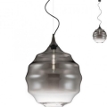 Redo 01-1845 - Luster na sajli SLAG 1xE27/42W/230V, prečnik 40 cm, siva
