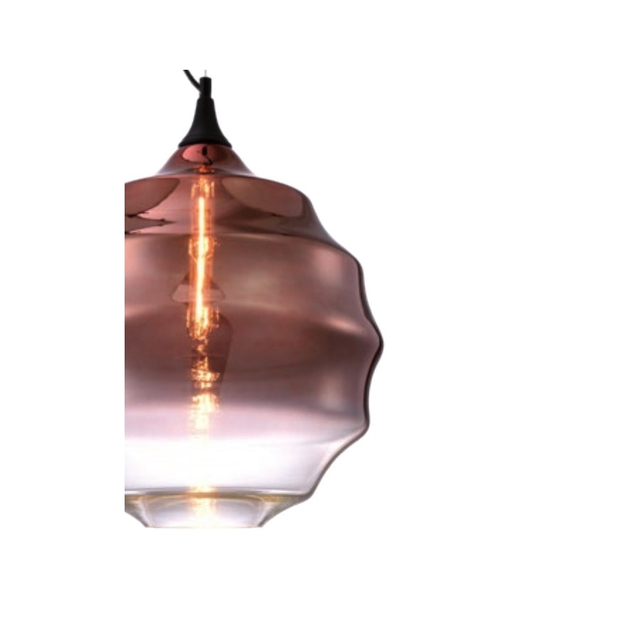 Redo 01-1846 - Luster na sajli SLAG 1xE27/42W/230V prečnik 40 cm bakar