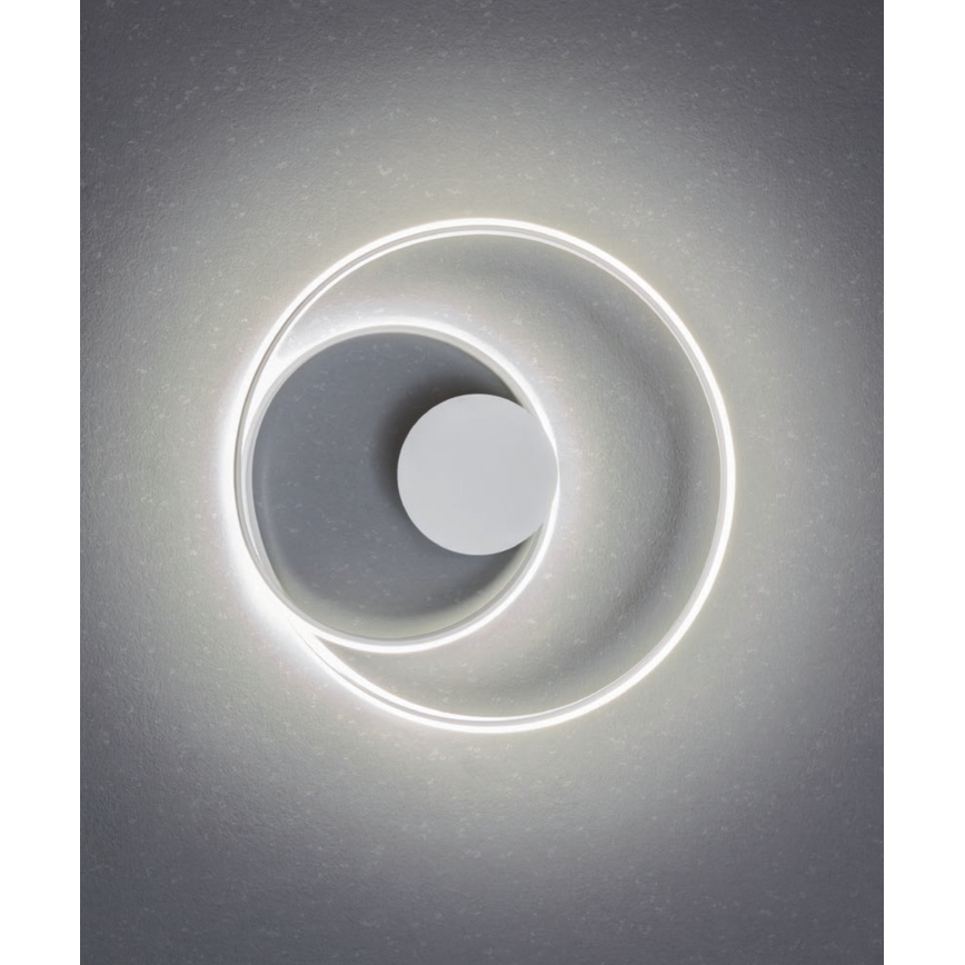 Redo 01-1886 - LED prigušiva stropna svetiljka TORSION LED/29W/230V pr. 55 cm bela