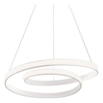 Redo 01-1888 - LED prigušiva luster na sajli TORSION LED/29W/230V prečnik 55 cm bela