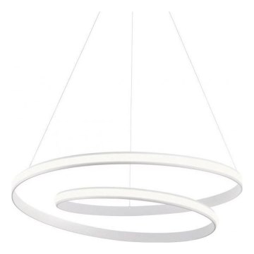Redo 01-1890 - LED prigušiva luster na sajli TORSION LED/35W/230V Ø 75 cm bela
