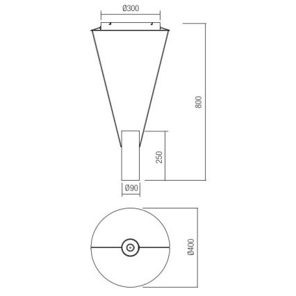 Redo 01-1970 - LED prigušiva luster na sajli ESSENCE LED/24W/230V CRI 90 3000K beo