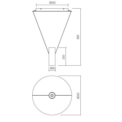 Redo 01-1971 - LED prigušiva luster na sajli ESSENCE LED/36W/230V CRI 90 3000K bela