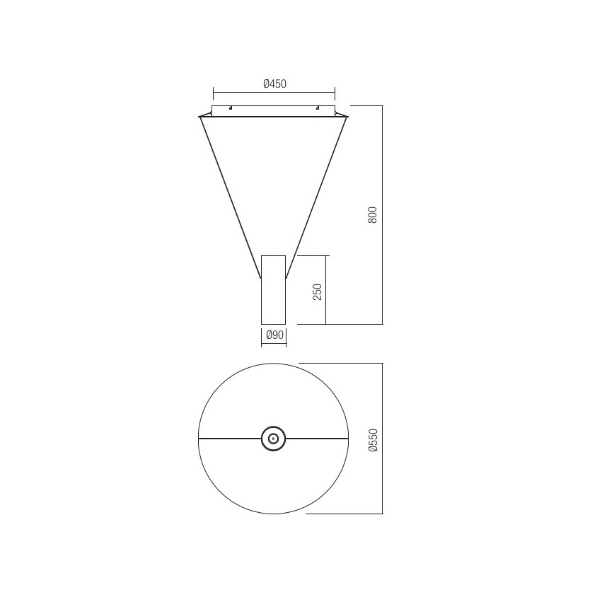 Redo 01-1971 - LED prigušiva luster na sajli ESSENCE LED/36W/230V CRI 90 3000K bela