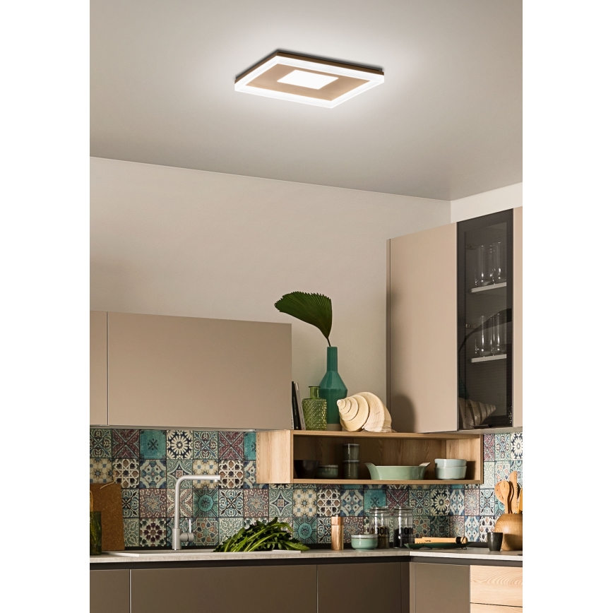 Redo 01-1998 - LED prigušiva stropna lampa MAYA LED/42W/230V 42,5x42,5 cm zlatna