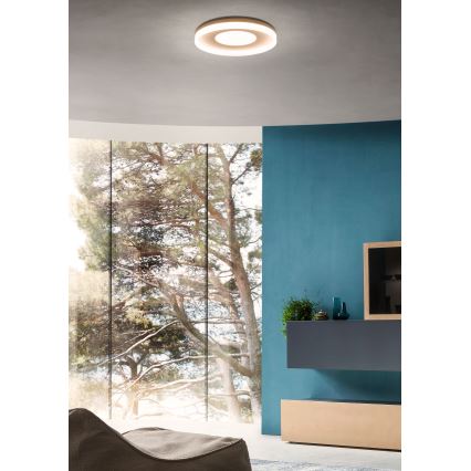Redo 01-2004 - LED prigušiva plafonska svetiljka MAYA LED/75W/230V, prečnika 60 cm, zlatna