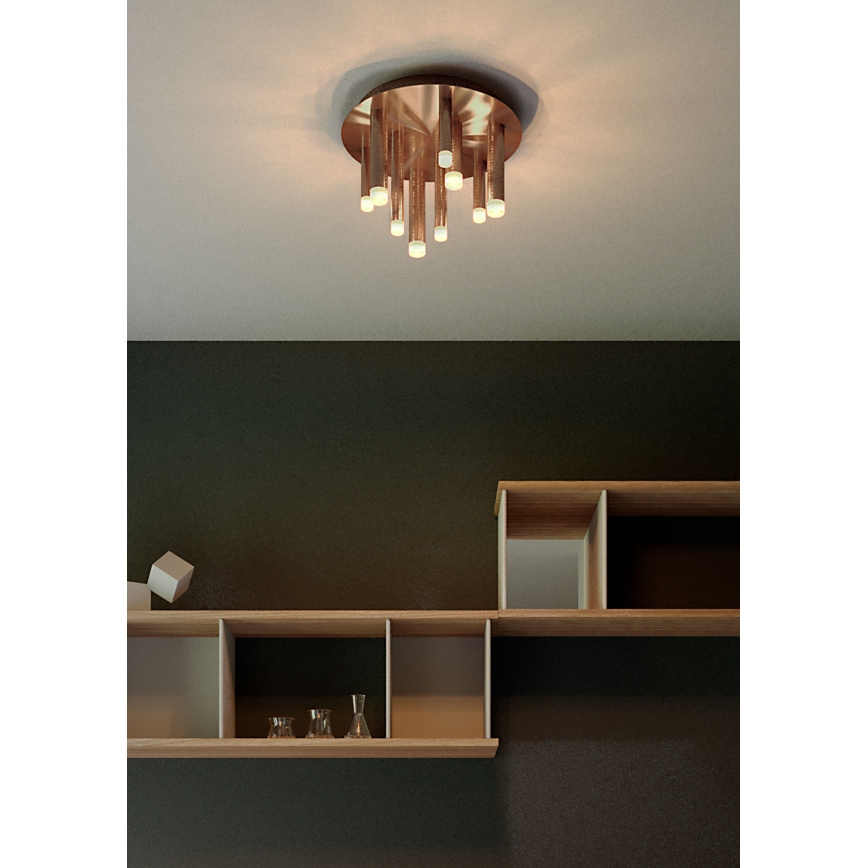 Redo 01-2040 - LED plafonsko svetlo MADISON 9xLED/4W/230V, u boji bakra