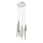 Redo 01-2053 - LED luster na sajli MADISON 8xLED/4W/230V sjajni hrom/crna/bakar