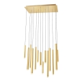 Redo 01-2054 - LED luster na sajli MADISON 14xLED/4W/230V zlatna