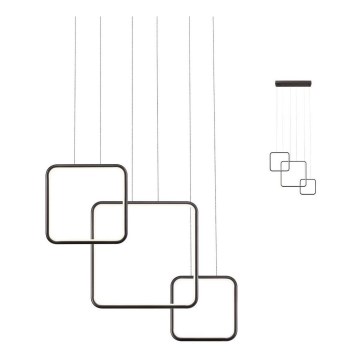 Redo 01-2098 - LED prigušiva luster na sajli THAI LED/66W/230V 3000K crna